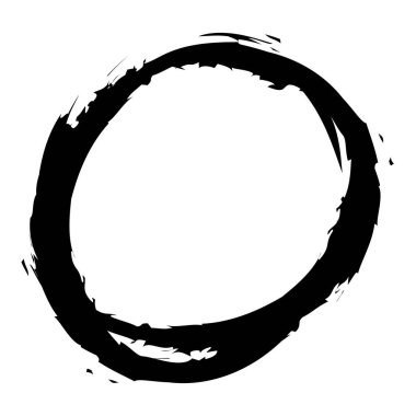 Siyah ve beyaz, grunge Circle hatları. Soyut desenli oval, elips. Boya sıçraması, suluboya efekt çizimi. Mürekkep lekesi, mürekkep, leke efekti