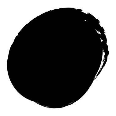 Pis, grunge desenli daire, oval. Mürekkep lekesi, leke, leke ve sıçrama efekti çizimi. Mürekkep lekesi, leke şeklinde.