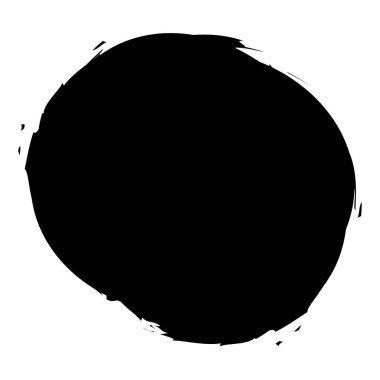 Pis, grunge desenli daire, oval. Mürekkep lekesi, leke, leke ve sıçrama efekti çizimi. Mürekkep lekesi, leke şeklinde.