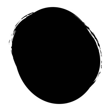 Pis, grunge desenli daire, oval. Mürekkep lekesi, leke, leke ve sıçrama efekti çizimi. Mürekkep lekesi, leke şeklinde.