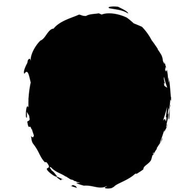 Pis, grunge desenli daire, oval. Mürekkep lekesi, leke, leke ve sıçrama efekti çizimi. Mürekkep lekesi, leke şeklinde.