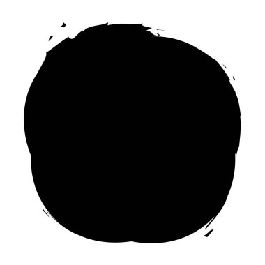 Pis, grunge desenli daire, oval. Mürekkep lekesi, leke, leke ve sıçrama efekti çizimi. Mürekkep lekesi, leke şeklinde.