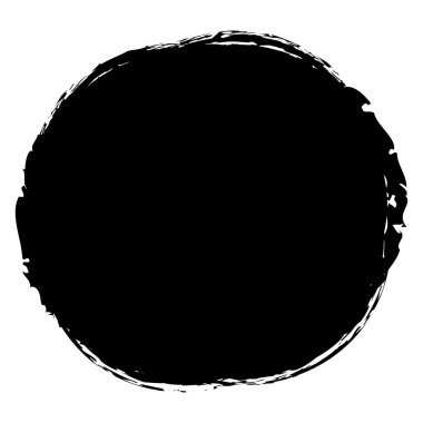 Pis, grunge desenli daire, oval. Mürekkep lekesi, leke, leke ve sıçrama efekti çizimi. Mürekkep lekesi, leke şeklinde.