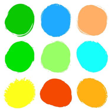 İğrenç, grunge doku dairesi, oval soyut element. Mürekkep lekesi, leke, leke, soyut sulu boya elementi.