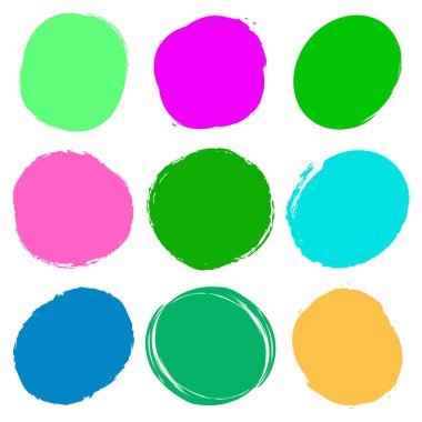 İğrenç, grunge doku dairesi, oval soyut element. Mürekkep lekesi, leke, leke, soyut sulu boya elementi.