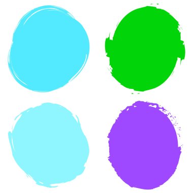 İğrenç, grunge doku dairesi, oval soyut element. Mürekkep lekesi, leke, leke, soyut sulu boya elementi.