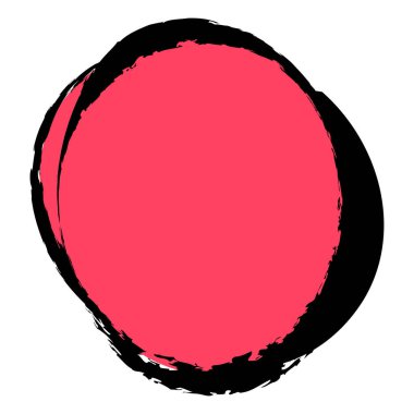 İğrenç, grunge doku dairesi, oval soyut element