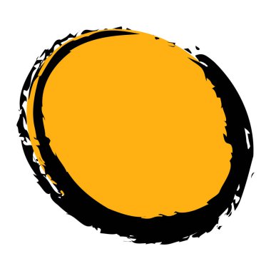 İğrenç, grunge doku dairesi, oval soyut element