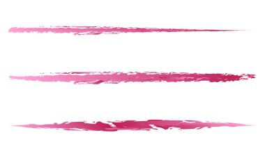 Renkli grungy, desenli grunge strokes seti. Sketchy, çizik çizgisi ayırıcıları