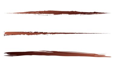 Renkli grungy, desenli grunge strokes seti. Sketchy, çizik çizgisi ayırıcıları