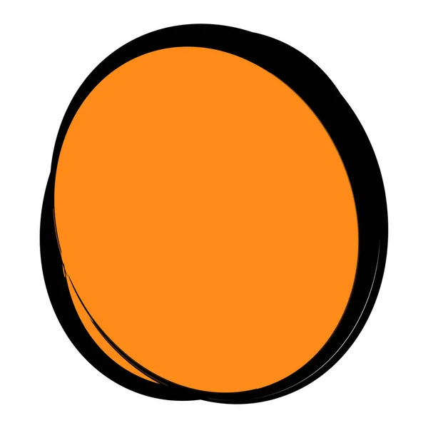 Grungy Grunge Texture Circle Oval抽象要素 — ストックベクタ