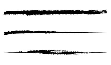 Pis, desenli fırça darbeleri seti. Suluboya elle çizilmiş boya çizgileri. Leke, leke efekti çizgileri