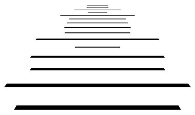 Perspektif olarak dinamik üç boyutlu çizgiler. Kaybolan, azalan çizgiler, çizgiler. Uzaysal çizgiler, soyut geometrik vektör çizimleri.