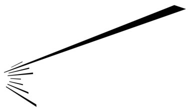 Perspektif olarak dinamik üç boyutlu çizgiler. Kaybolan, azalan çizgiler, çizgiler. Uzaysal çizgiler, soyut geometrik vektör çizimleri.