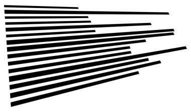 Perspektif olarak dinamik üç boyutlu çizgiler. Kaybolan, azalan çizgiler, çizgiler. Uzaysal çizgiler, soyut geometrik vektör çizimleri.