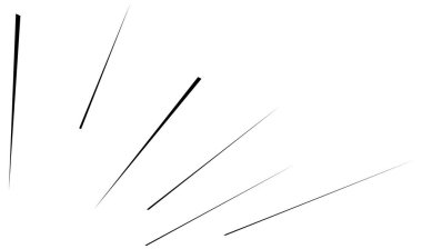 Perspektif olarak dinamik üç boyutlu çizgiler. Kaybolan, azalan çizgiler, çizgiler. Uzaysal çizgiler, soyut geometrik vektör çizimleri.