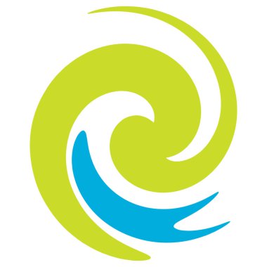 Spiral, twirl, fırıl fırıl dönen tasarım elementi. Volt, sarmal, kıvrım şekli. Döndürme, bükülme, deformasyon efekti ile şekil