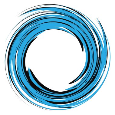 Spiral, girdap, soyut elementler. Volt, sarmal bükülmüş radyal element
