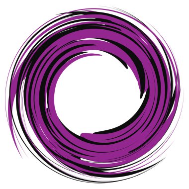 Spiral, girdap, soyut elementler. Volt, sarmal bükülmüş radyal element