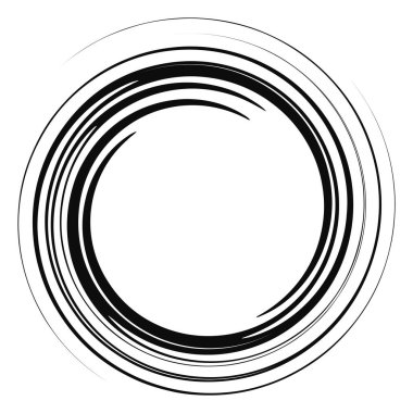 Spiral, girdap, soyut elementler. Volt, sarmal bükülmüş radyal element