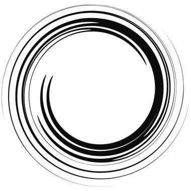 Spiral, girdap, soyut elementler. Volt, sarmal bükülmüş radyal element