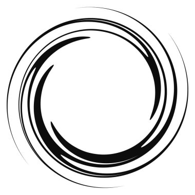 Spiral, girdap, soyut elementler. Volt, sarmal bükülmüş radyal element