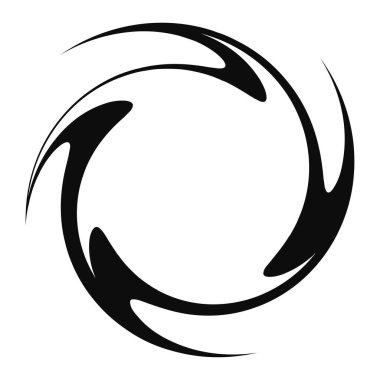 Spiral, girdap, soyut elementler. Volt, sarmal bükülmüş radyal element