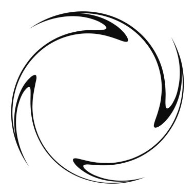 Spiral, girdap, soyut elementler. Volt, sarmal bükülmüş radyal element