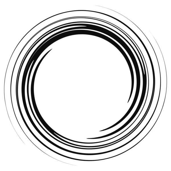 Spirála Víření Točení Abstraktního Prvku Volute Helix Twisted Radiial Element — Stockový vektor