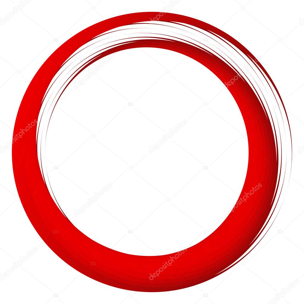 Geometric spiral, swirl, twirl circles. Abstract circular illustration. Twist, spin, rotation effect circles, circlets. Whirlwind, whirlpool effect element