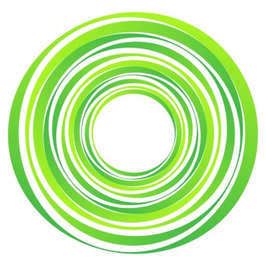 Geometrik spiral, girdap, daireler. Soyut dairesel illüstrasyon. Çevir, çevir, dönüş efekti çemberleri, daireler. Kasırga, girdap etkisi elementi