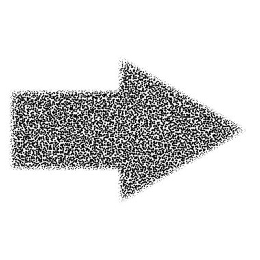 Yarım ton ok simgesi ve sembol. Stock vektör illüstrasyonu, Clip-art grafikleri