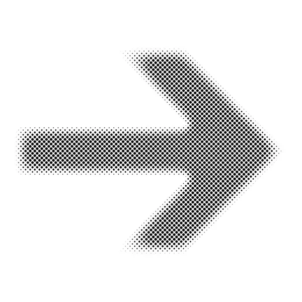 Ikona Symbol Šipky Půltónu Stock Vektorová Ilustrace Clip Art Grafika — Stockový vektor