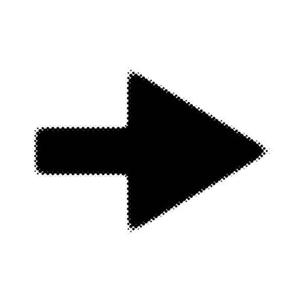 Mezzo Tono Freccia Icona Simbolo Illustrazione Vettoriale Stock Grafica Clip — Vettoriale Stock