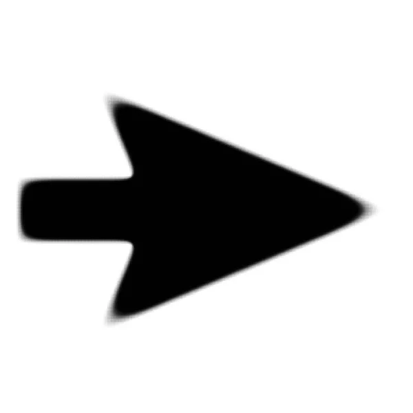 Icono Flecha Medio Tono Símbolo Ilustración Vector Stock Gráficos Clip — Vector de stock