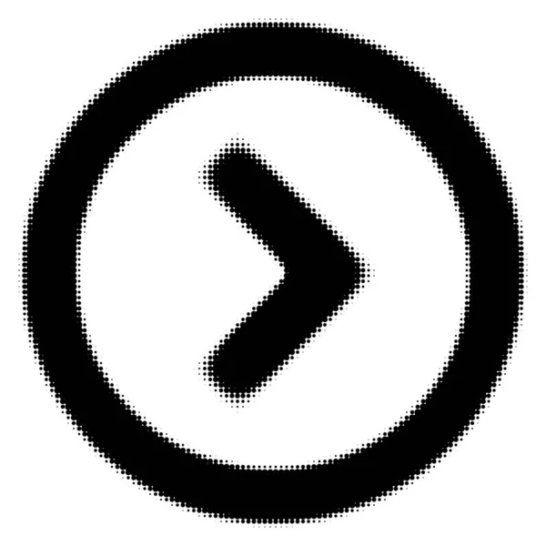 Піктограма Символ Стрілки Напівтону Стокова Векторна Ілюстрація Кліп Арт Графіка — стоковий вектор