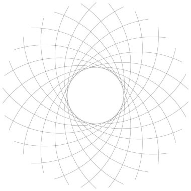 Özet geç, nilüfer çiçeği mandala, motif ikonu, sembol. Stock vektör illüstrasyonu, Clip-art grafikleri