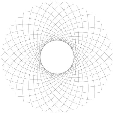 Özet geç, nilüfer çiçeği mandala, motif ikonu, sembol. Stock vektör illüstrasyonu, Clip-art grafikleri