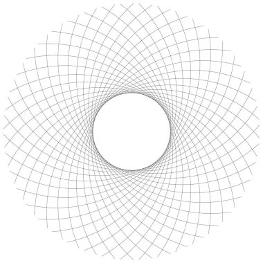 Özet geç, nilüfer çiçeği mandala, motif ikonu, sembol. Stock vektör illüstrasyonu, Clip-art grafikleri