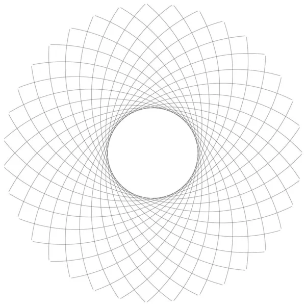 Contour Lotus Mandala Contour Icône Motif Symbole Illustration Vectorielle Stock — Image vectorielle