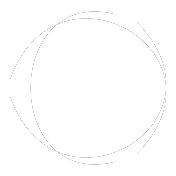 Krabbel Krabbel Verstrengelde Lijnen Cirkelvormig Cirkel Element Voorraad Vector Illustratie — Stockvector