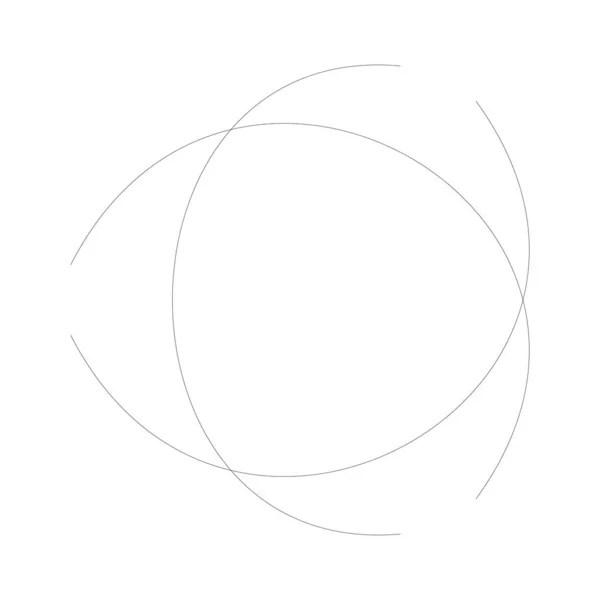 Overzicht Contour Lotus Mandala Motief Icoon Symbool Voorraad Vector Illustratie — Stockvector