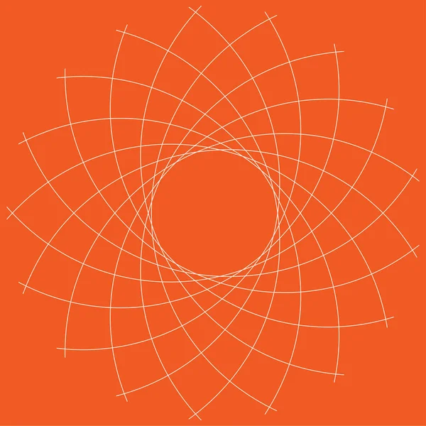 Özet geç, nilüfer çiçeği mandala, motif ikonu, sembol. Stock vektör illüstrasyonu, Clip-art grafikleri