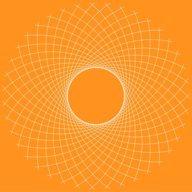 Özet geç, nilüfer çiçeği mandala, motif ikonu, sembol. Stock vektör illüstrasyonu, Clip-art grafikleri