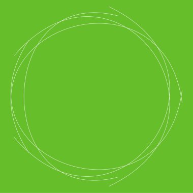 Karalayın, karalayın, birbirine dolanmış çizgiler dairesel, daire elementi. Stock vektör illüstrasyonu, Clip-art grafikleri