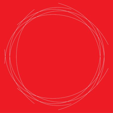 Karalayın, karalayın, birbirine dolanmış çizgiler dairesel, daire elementi. Stock vektör illüstrasyonu, Clip-art grafikleri
