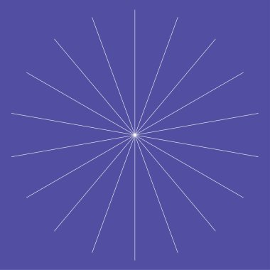 Radyal çizgiler, çizgiler. Işıldayan şeritler, şeritler. Işınlar, ışınlar, yıldız patlaması, güneş patlaması elementi. Stock vektör illüstrasyonu, Clip sanat grafikleri