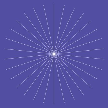 Radyal çizgiler, çizgiler. Işıldayan şeritler, şeritler. Işınlar, ışınlar, yıldız patlaması, güneş patlaması elementi. Stock vektör illüstrasyonu, Clip sanat grafikleri
