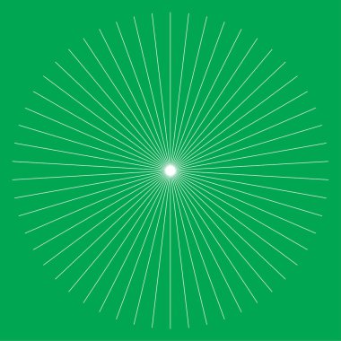 Radyal çizgiler, çizgiler. Işıldayan şeritler, şeritler. Işınlar, ışınlar, yıldız patlaması, güneş patlaması elementi. Stock vektör illüstrasyonu, Clip sanat grafikleri
