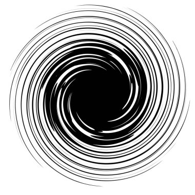 Soyut spiral, girdap, dönme elementi. Stock vektör illüstrasyonu, Clip-art grafikleri